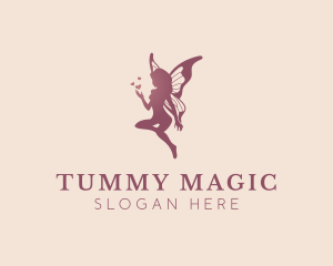 Magical Flying Fairy logo design