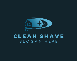 Clean House Pressure Washer logo design