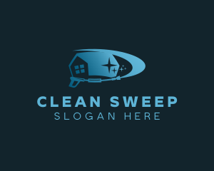 Clean House Pressure Washer logo design