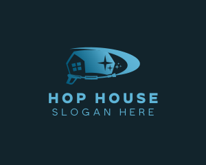 Clean House Pressure Washer logo design