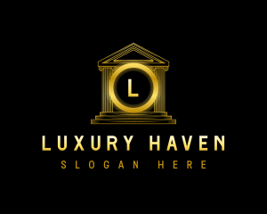 Luxury Column Pillar logo design