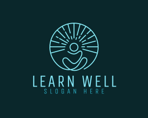 Yoga Meditation Wellness logo design