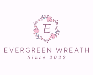 Floral Garden Wreath logo design