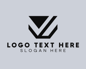 Shape - Generic Business Shape Letter V logo design