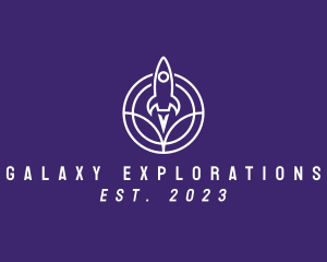 Modern Rocket Launch logo design