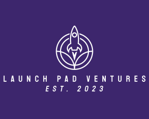 Modern Rocket Launch logo design