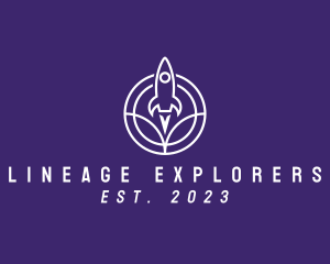 Modern Rocket Launch logo design