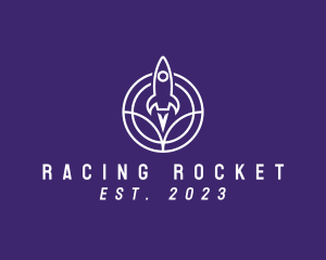 Modern Rocket Launch logo design