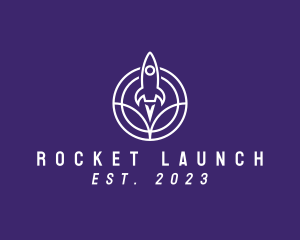 Modern Rocket Launch logo design