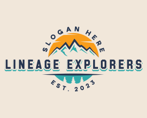 Mountain Outdoor Adventure logo design