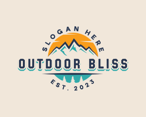 Mountain Outdoor Adventure logo design