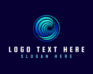 Abstract Wave Surf logo