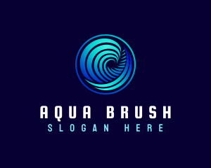 Abstract Wave Surf logo design