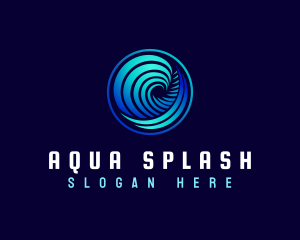 Abstract Wave Surf logo design