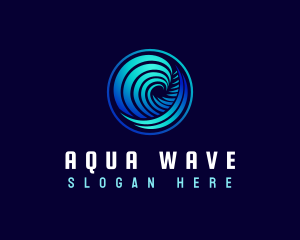 Abstract Wave Surf logo design