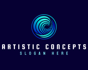 Abstract Wave Surf logo