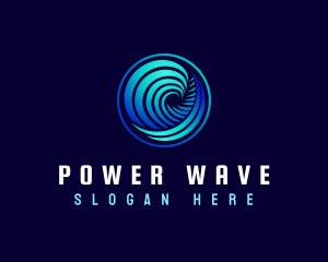 Abstract Wave Surf logo design