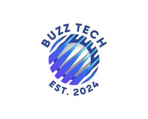 Tech Innovation Globe logo design