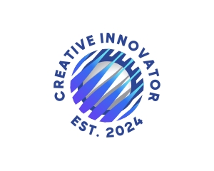 Tech Innovation Globe logo design