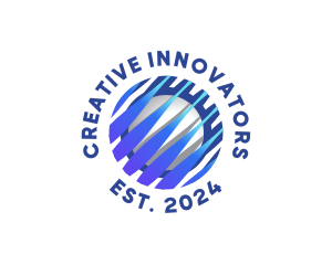 Tech Innovation Globe logo design