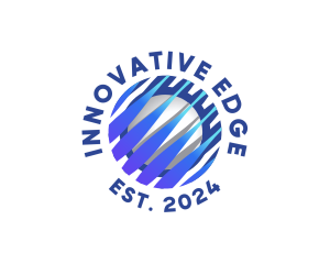 Tech Innovation Globe logo design