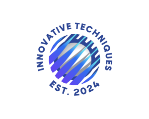 Tech Innovation Globe logo design