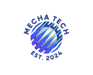 Tech Innovation Globe logo design