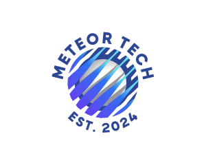 Tech Innovation Globe logo design