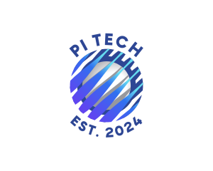 Tech Innovation Globe logo design