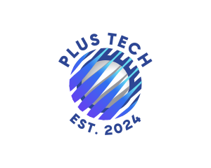 Tech Innovation Globe logo design