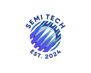 Tech Innovation Globe logo design