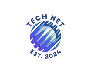 Tech Innovation Globe logo design