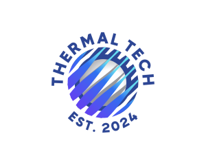 Tech Innovation Globe logo design