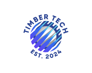 Tech Innovation Globe logo design