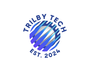 Tech Innovation Globe logo design