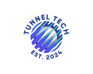 Tech Innovation Globe logo design