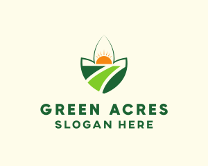 Nature Farming Field logo design