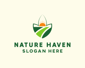 Nature Farming Field logo design