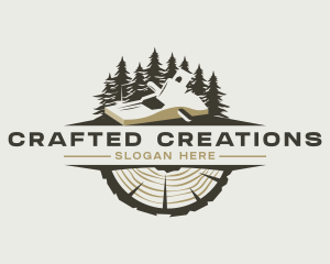 Woodwork Carpentry Planer logo design