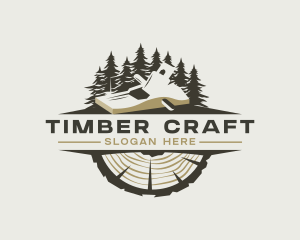 Woodwork Carpentry Planer logo design