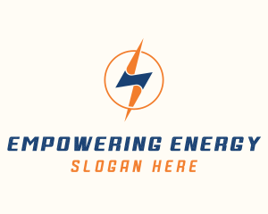 Electric Lightning Power logo design