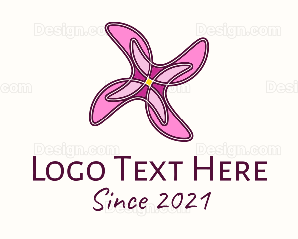 Flower Beauty Salon Logo