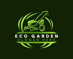 Eco Lawn Mower logo design