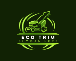 Eco Lawn Mower logo design