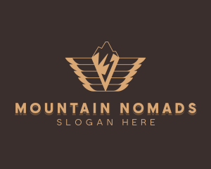 Winged Mountain Activewear logo design