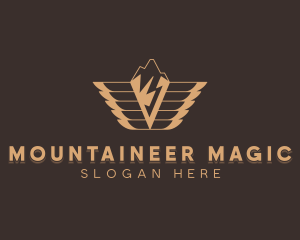 Winged Mountain Activewear logo design