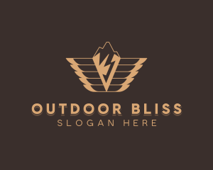 Winged Mountain Activewear logo design