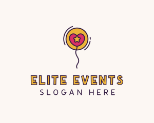 Balloon Heart Event logo design