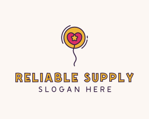 Balloon Party Supply logo design