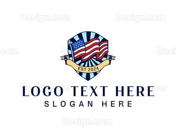 America Campaign Flag Logo